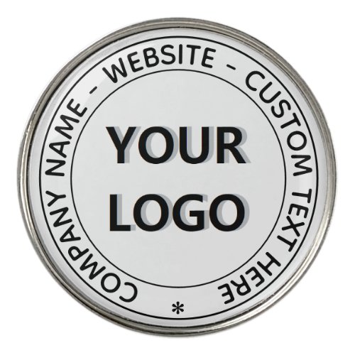 Custom Logo and Text Professional Golf Ball Marker