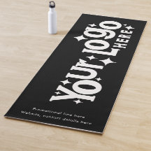 Custom Logo and Text Promotional Black White Retro