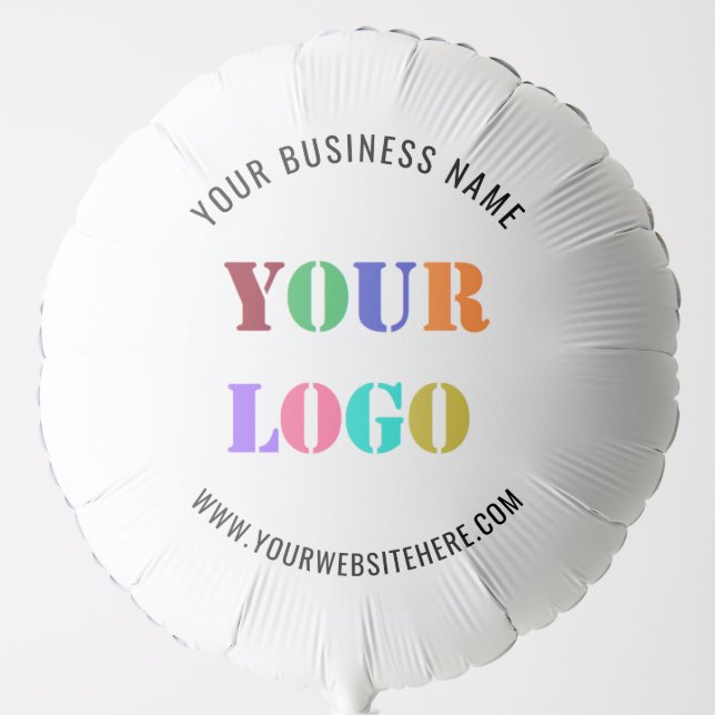 Custom Logo and Text Promotional Business Balloon (Front)