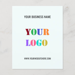 Custom Logo and Text Promotional Business Flyers
