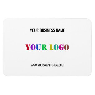 Custom Logo and Text Promotional Business Magnet