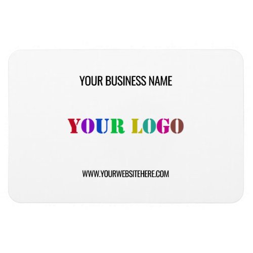 Custom Logo and Text Promotional Business Magnet