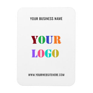 Custom Logo and Text Promotional Business Magnet