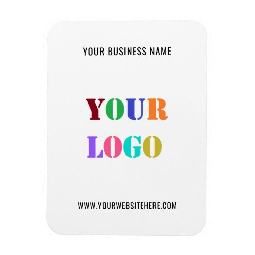 Custom Logo and Text Promotional Business Magnet