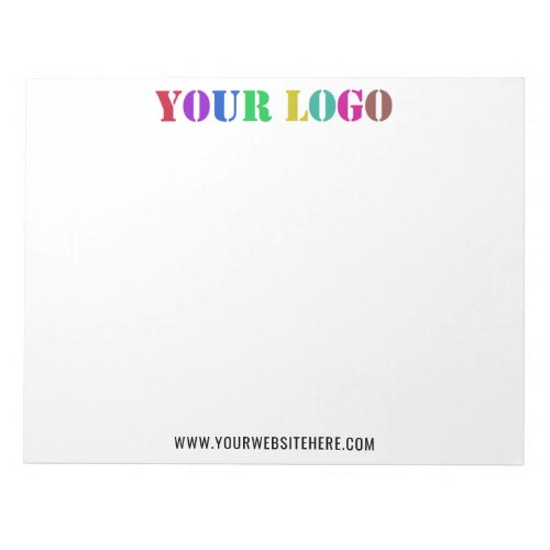 Custom Logo and Text Promotional Business Notepad