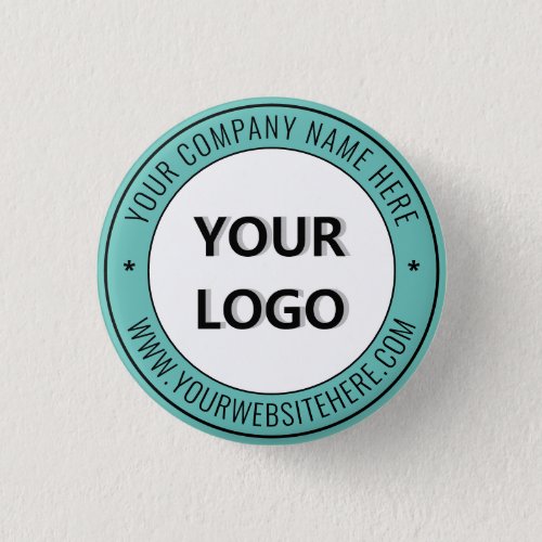 Custom Logo and Text _ Promotional Business Office Button