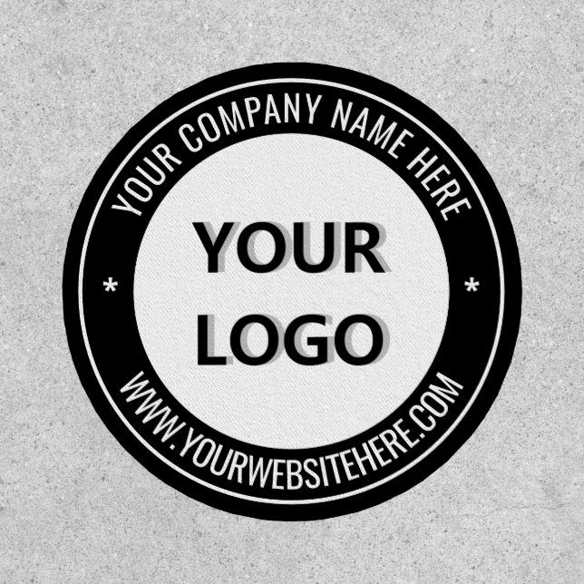 Custom Logo and Text Promotional Business Patch (Front)
