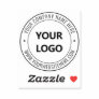 Custom Logo and Text Promotional Business Sticker