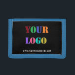 Custom Logo and Text Promotional Business Wallet<br><div class="desc">Custom Colors and Fonts - Personalized Wallets with Your Company Logo and Text Promotional Business Wallet Gift - Add Your Logo / Image or QR Code - Photo / and Website - Name - Custom Text / More - Resize and move elements with Customization tool. Choose / add your favorite...</div>