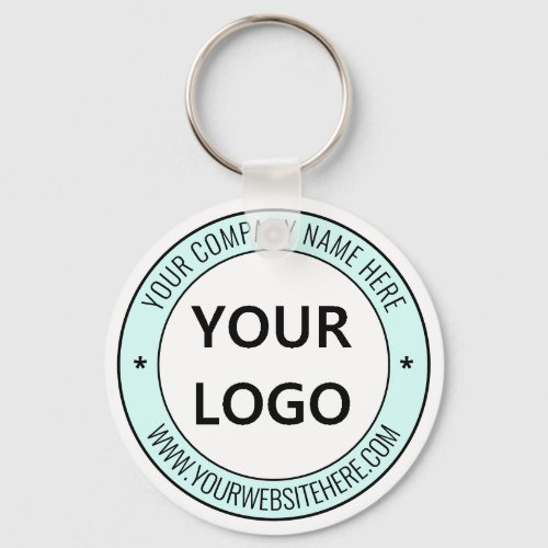 Custom Logo and Text Promotional Company Keychain