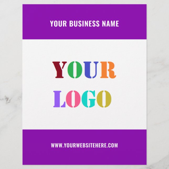 Custom Logo and Text Promotional Flyer Template (Front)