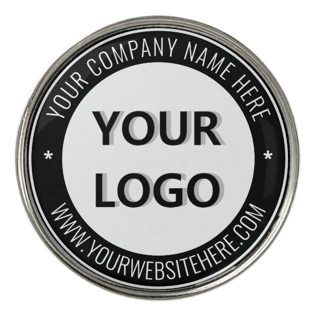 Custom Logo and Text Promotional Golf Ball Marker (Front)