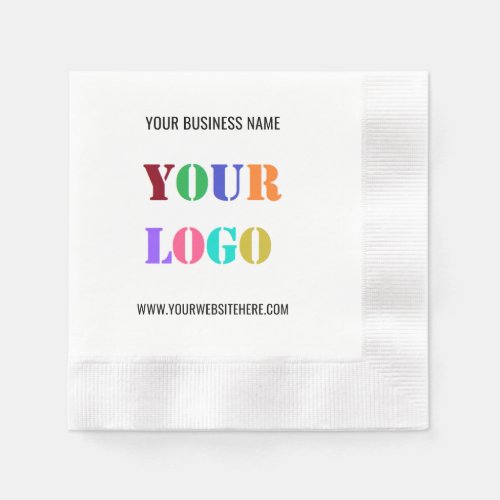 Custom Logo and Text Promotional Napkins Business