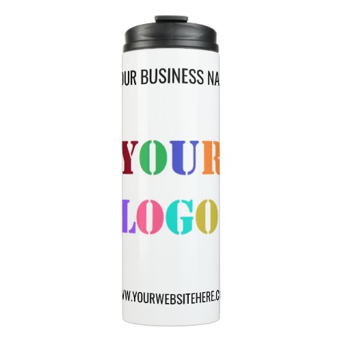 Custom Logo and Text Promotional Thermal Tumbler