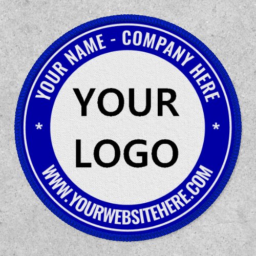 Custom Logo and Text Round Patch _ Your Colors