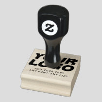 Custom Logo and Text Rubber Stamp