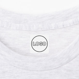 Custom Logo and Text Square Fabric Clothing Labels