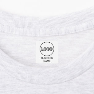 Custom Logo and Text Square Fabric Clothing Labels