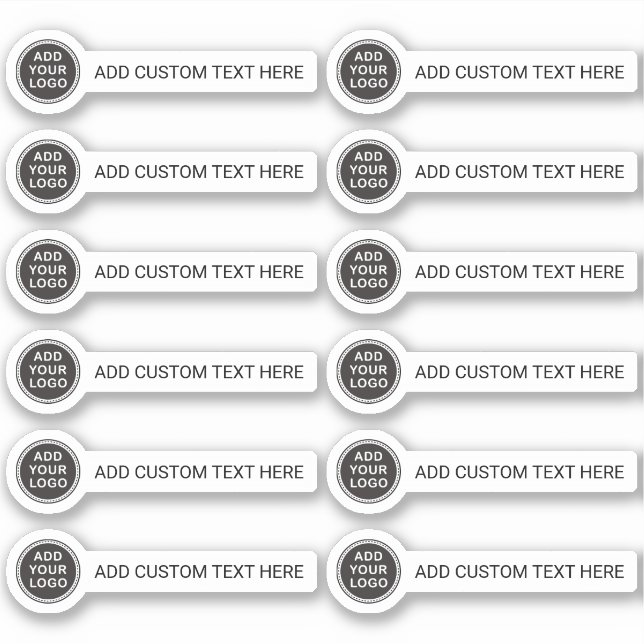 Custom logo and text sticker (Front)