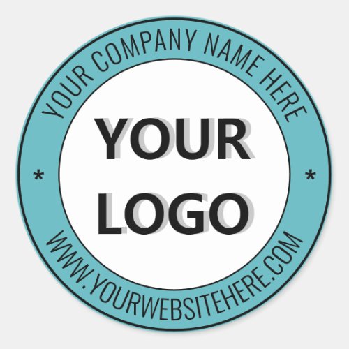 Custom Logo and Text Sticker Promotional Business