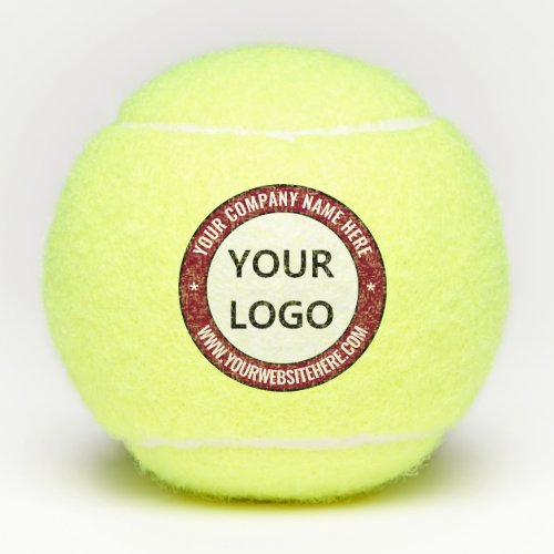 Custom Logo and Text Tennis Balls Choose Colors