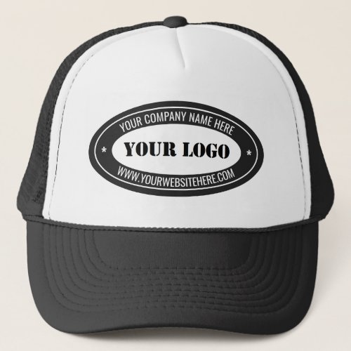 Custom Logo and Text Trucker Hat _ Your Colors