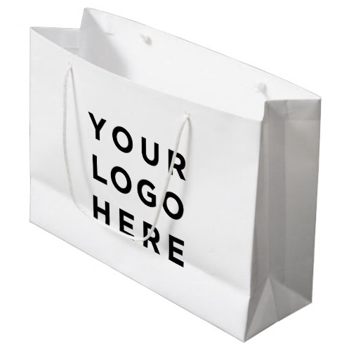 Custom logo and text ultra modern large gift bag