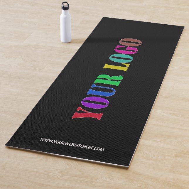 Custom Logo and Text Yoga Mat Gift - Your Colors (In Situ)