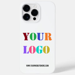 Custom Logo and Text Your Business iPhone Case