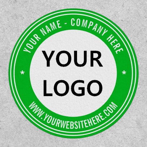 Custom Logo and Text Your Colors Stamp Patch