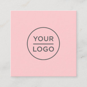 Custom logo, any color, square business cards