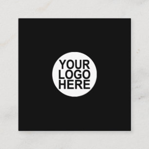 Custom logo, any color, square business cards