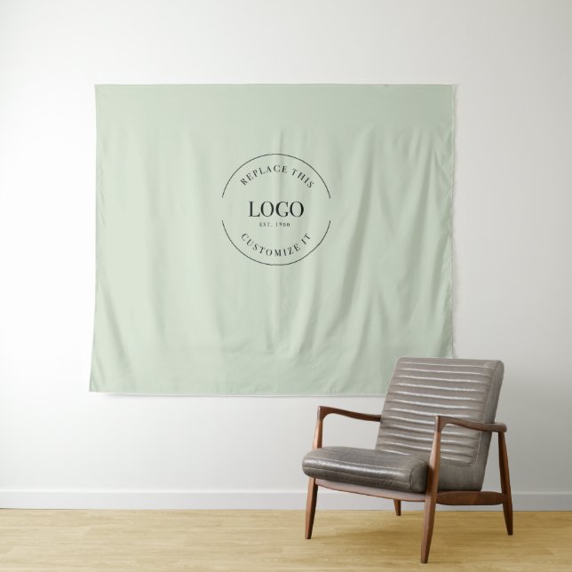 Custom Logo backdrop Company branding Green (In Situ (Horizontal))