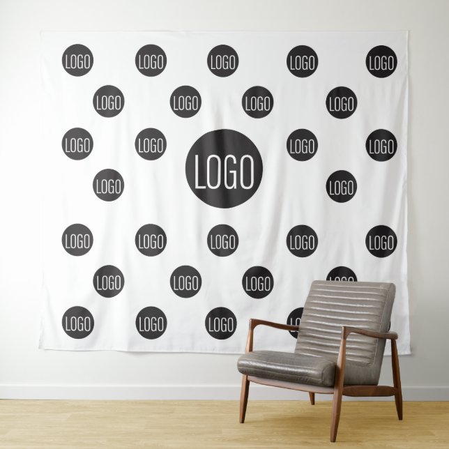 Custom Logo backdrop Company step and repeat (In Situ (Horizontal))