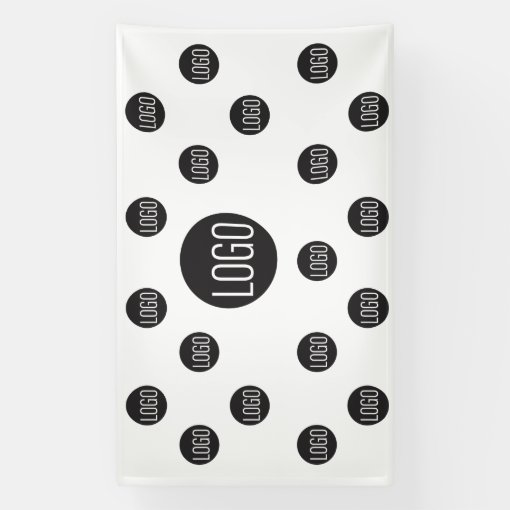 Custom Logo backdrop Company step and repeat Banner Zazzle