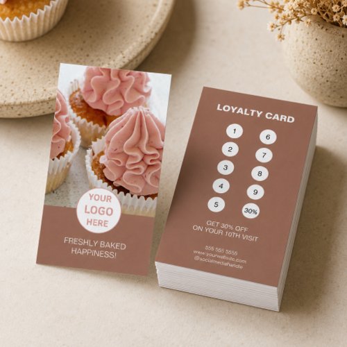 Custom Logo Bakery Professional Business Loyalty Card