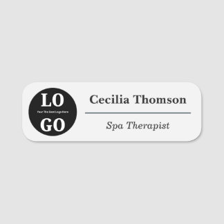 Custom Logo Beauty Spa Employee Magnetic Name Tag
