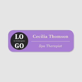Custom Logo Beauty Stylist Magnetic Name Tag