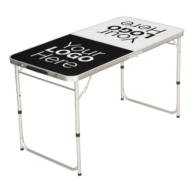 Custom Logo Beer Pong Table (Angled)