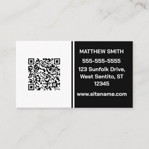 Custom logo black and white modern minimalist  business card
