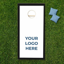 Custom Logo Black Border Cornhole Board