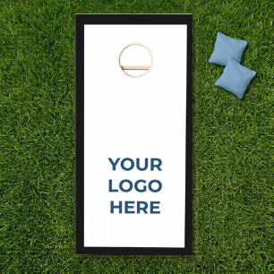 Custom Logo Black Border Cornhole Board Set