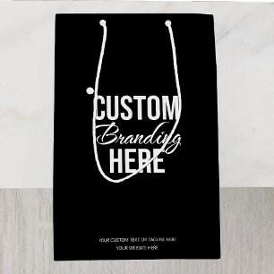 Custom Logo Black Business Gift Bag