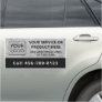 Custom logo black gray concrete business service car magnet