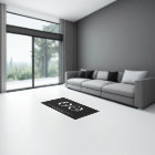 Custom Logo Black Indoor Rug