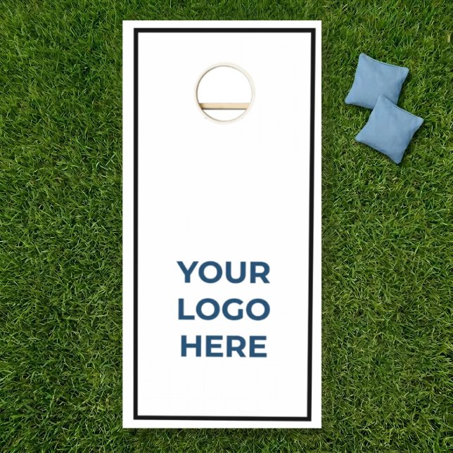 Custom Logo Black Outline Border Cornhole Board Set (Creator Uploaded)