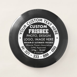 Custom Logo Black Promotional Ultimate Frisbee