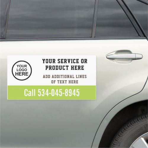 Custom logo bleu and white business service car  c car magnet