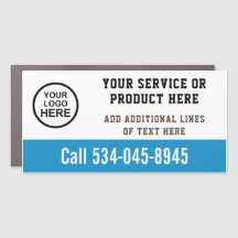 Custom logo bleu and white business service car  c