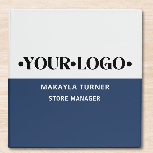 Custom Logo Blue 3 Ring Binder (Creator Uploaded)
